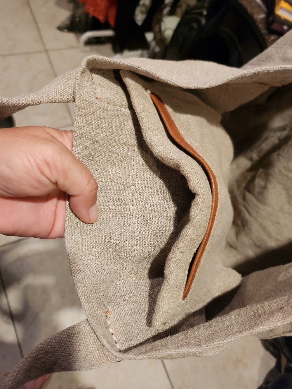 Michael Kors linen tote bag - Picture 4 of 7